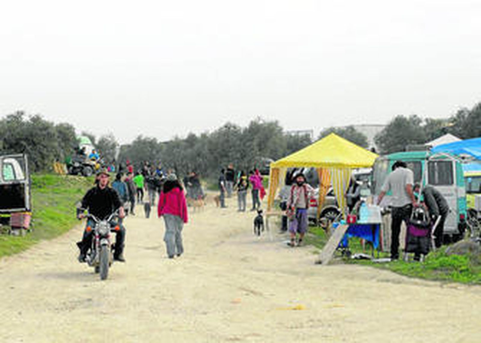 El trasiego ya se empieza a notar en el paraje.