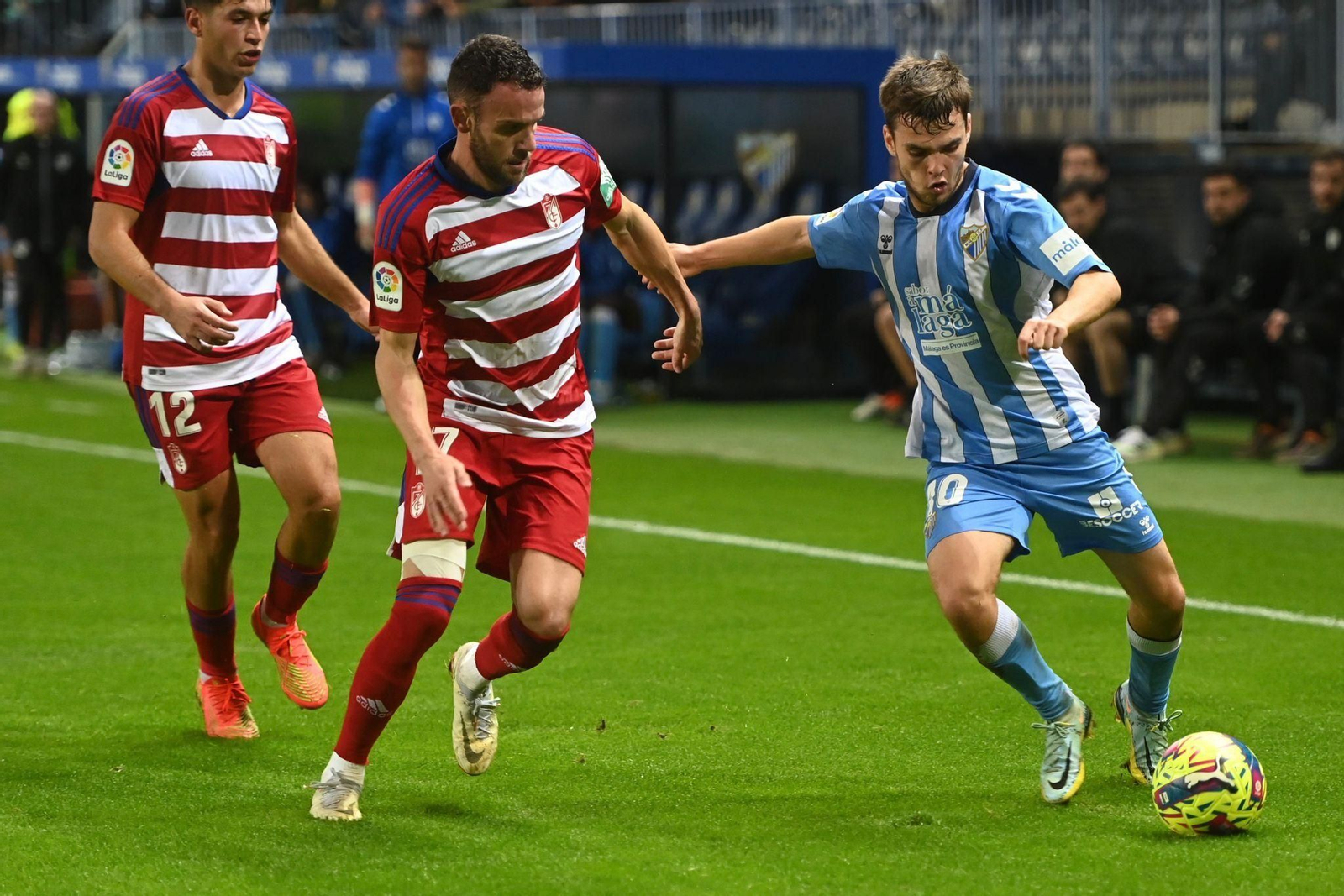 El Málaga CF - Granada CF, en fotos