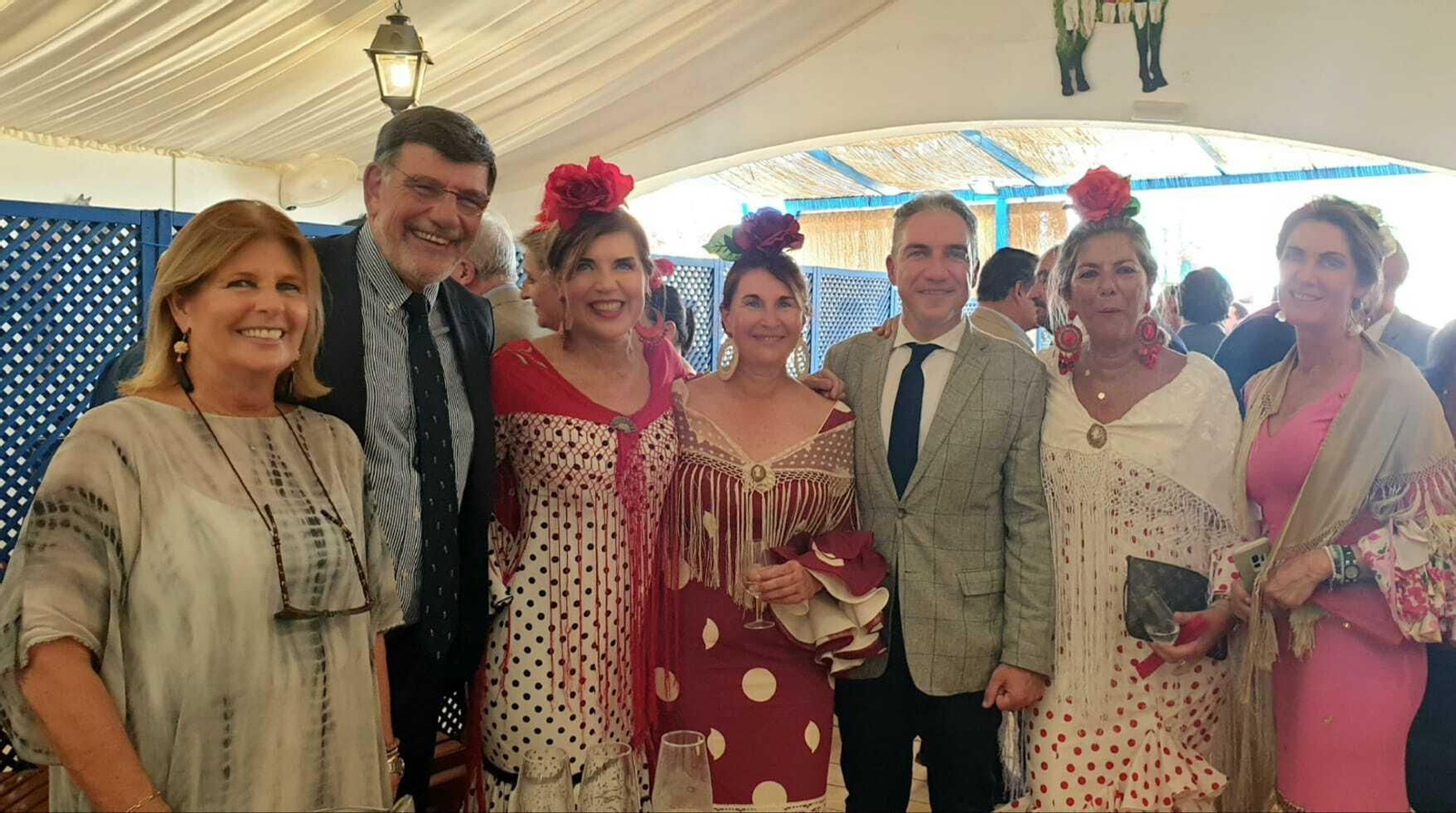 Rosario Roales, Pedro Dirocco, Victoria Herrera, Rosa Chicano, Luis Bendodo, Teresa Hidalgo y Mirian Marton.