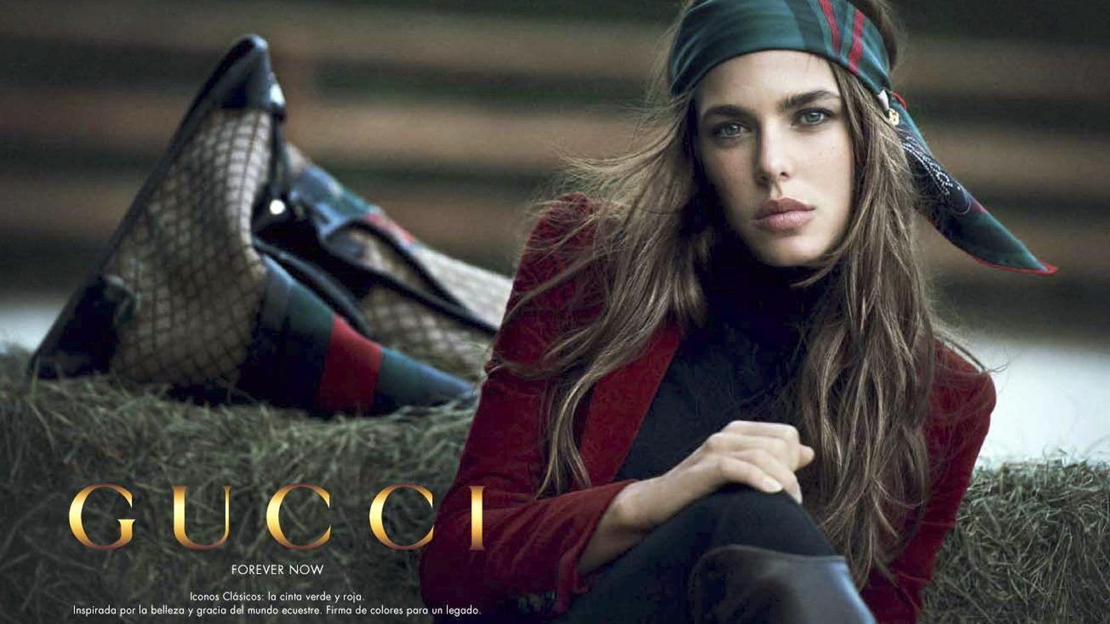Carlota en el año 2012 como imagen de Gucci