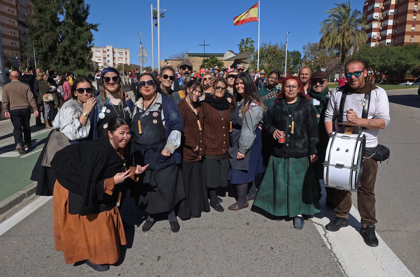 La cabalgata de agrupaciones del Carnaval de Algeciras, en imágenes