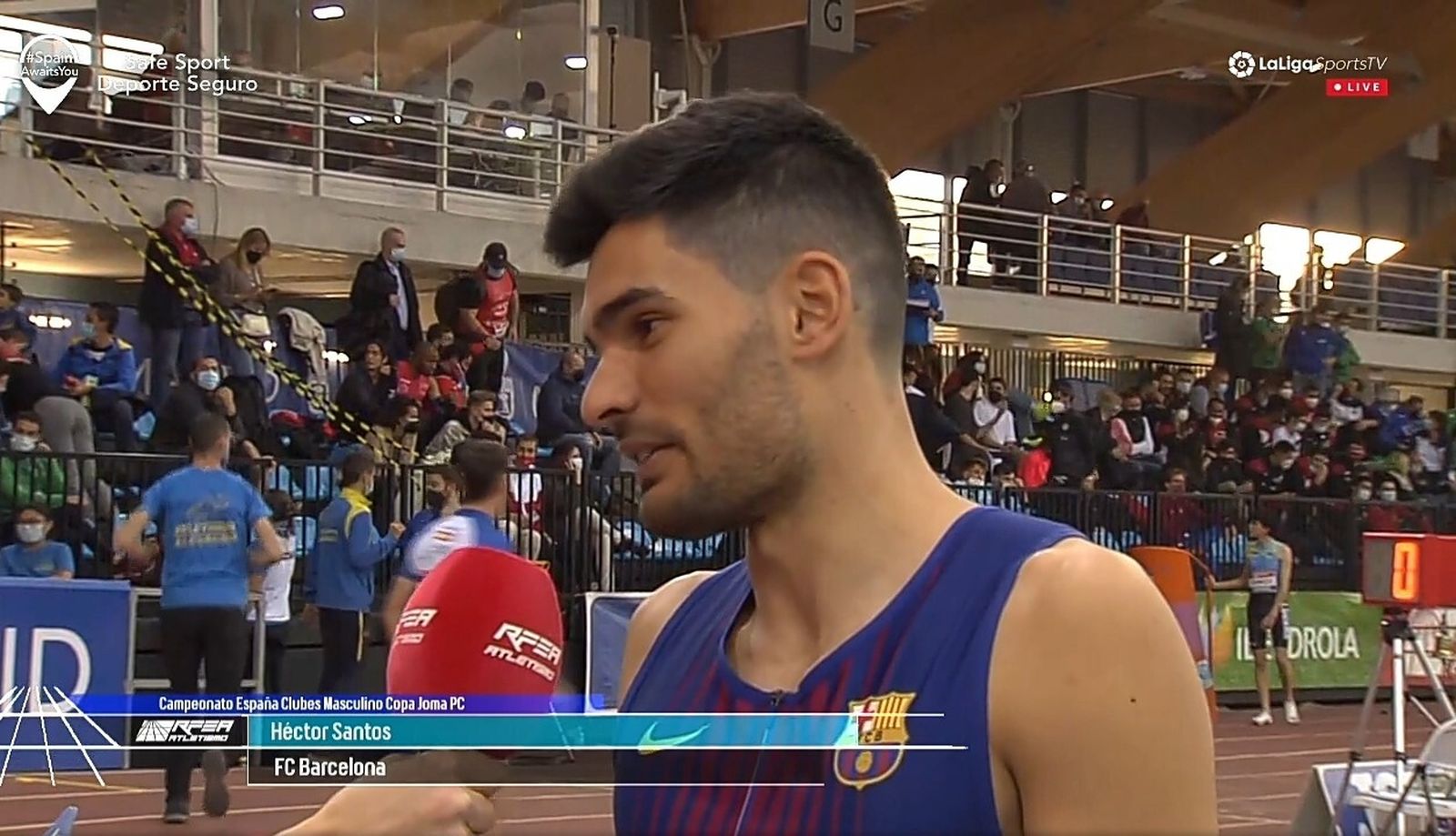 Héctor Santos se quedó muy cerca de la mínima exigida para disputar el Mundial.