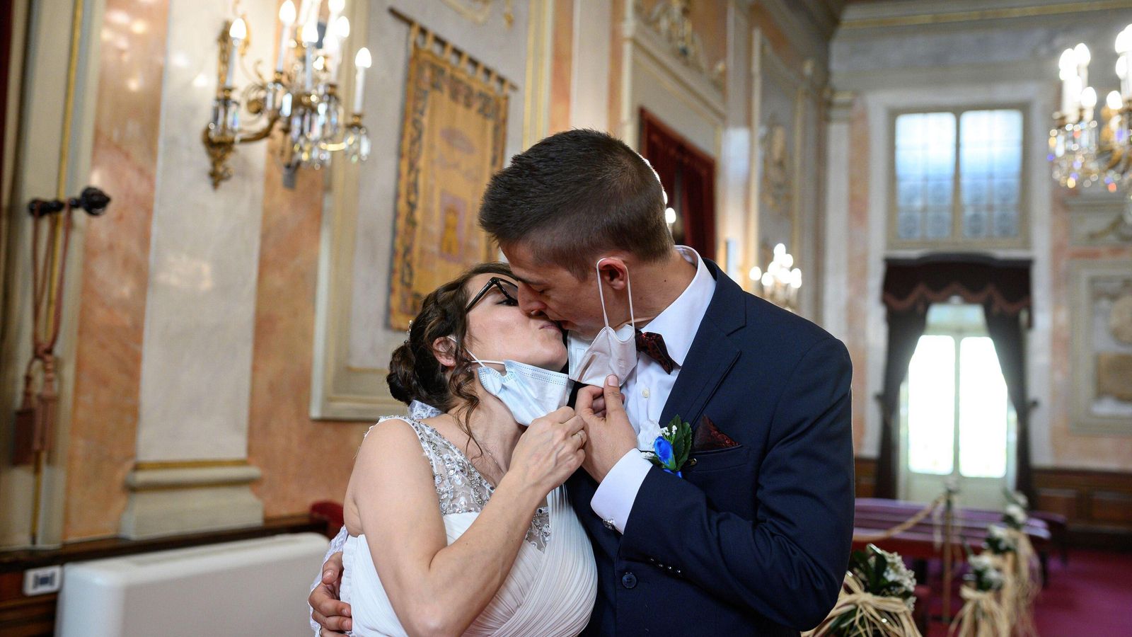Boda celebrada después del confinamiento.