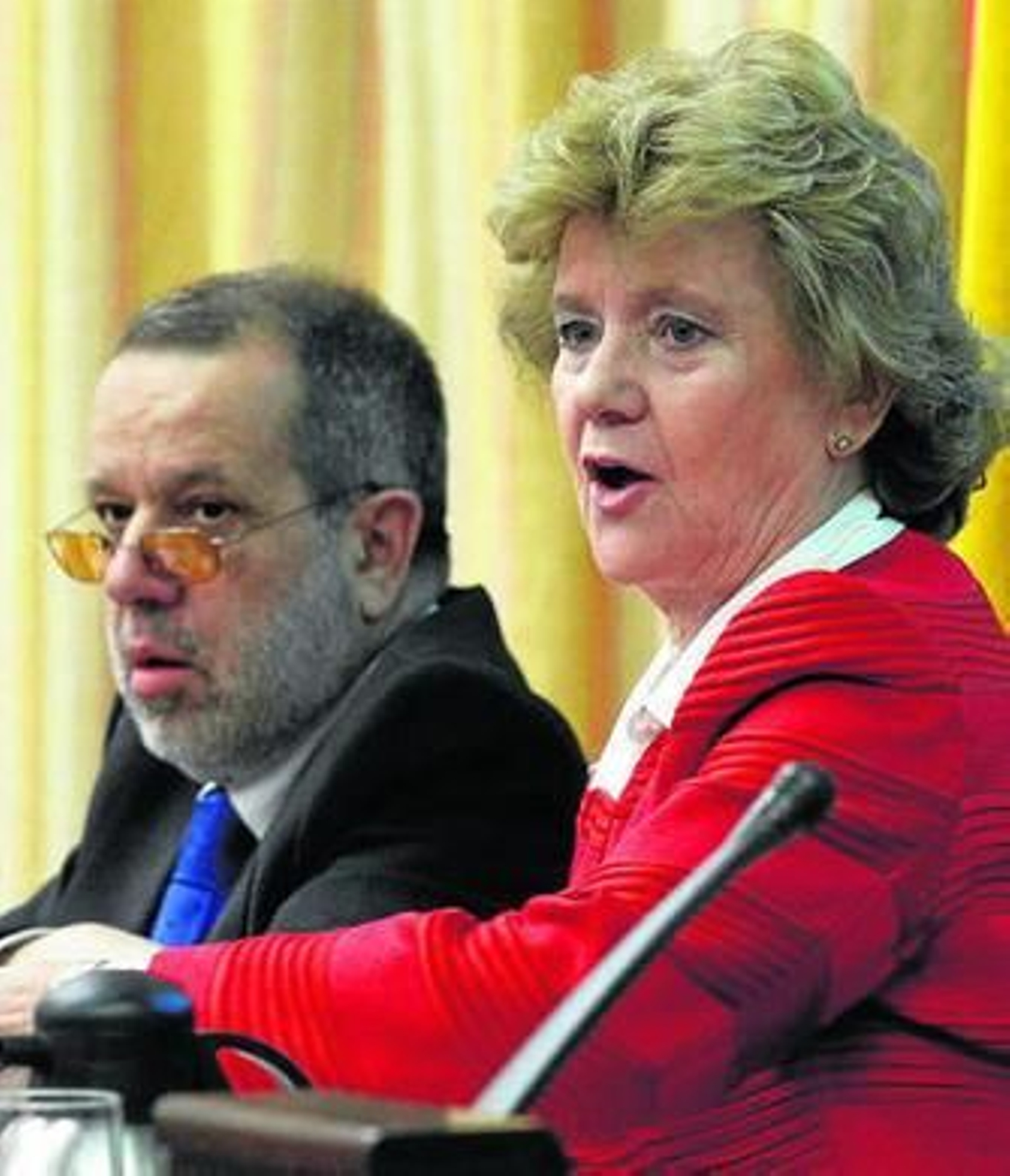 Soledad Becerril, ayer en el Congreso.