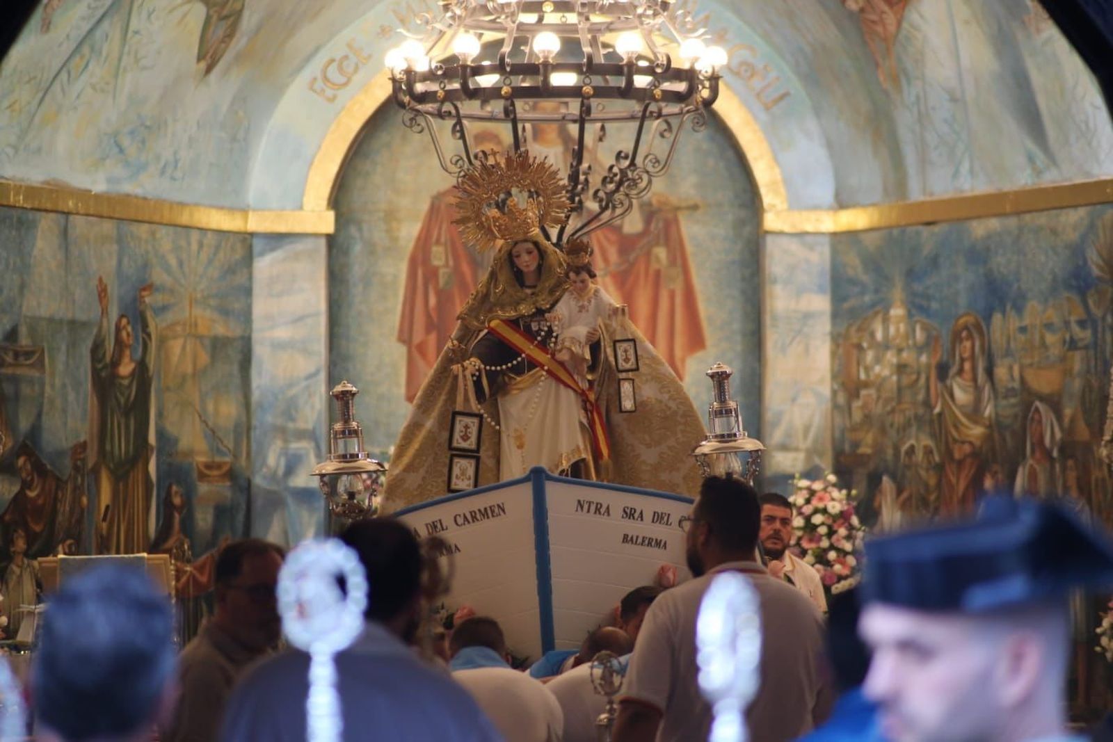En imágenes, la Virgen del Carmen en Balerma, El Ejido