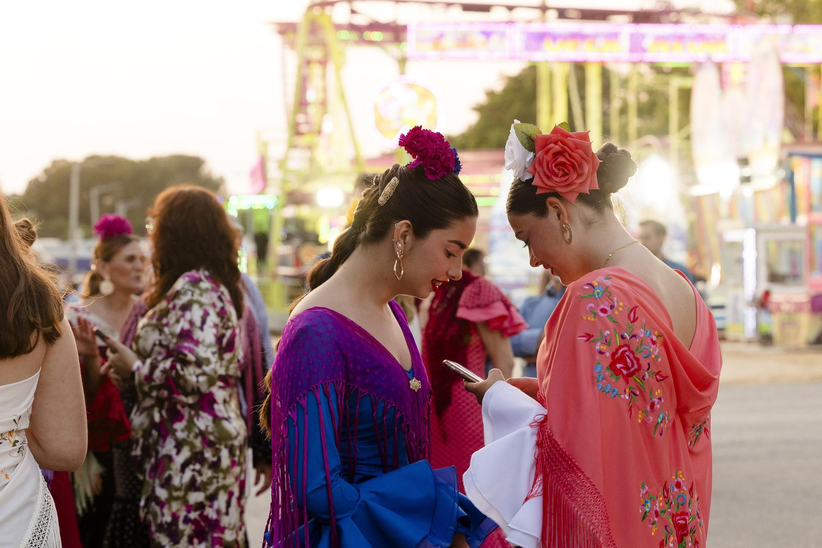 Las imágenes del encendido del alumbrado de Feria de Puerto Real