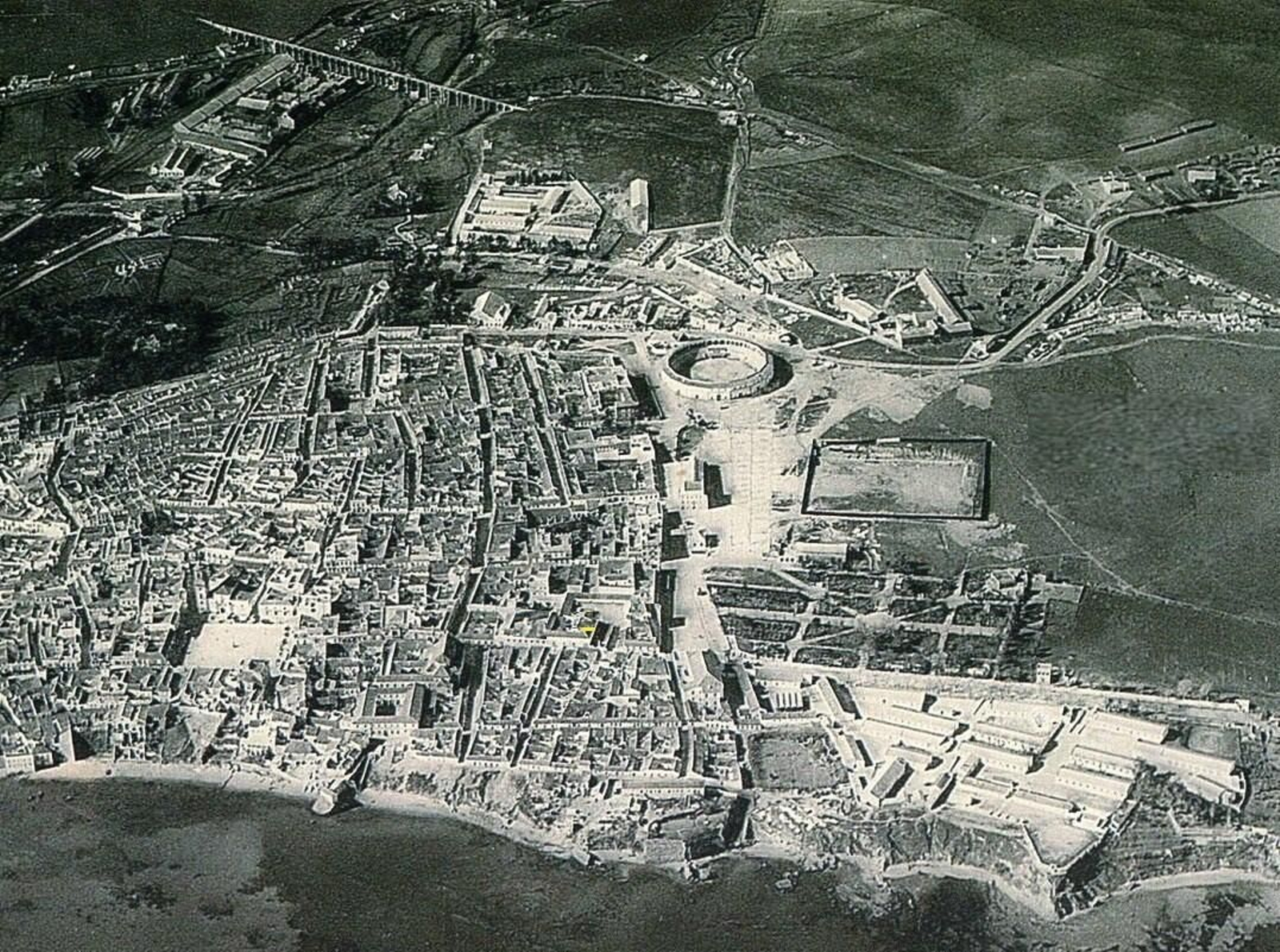 Vista aérea de Algeciras en 1929.