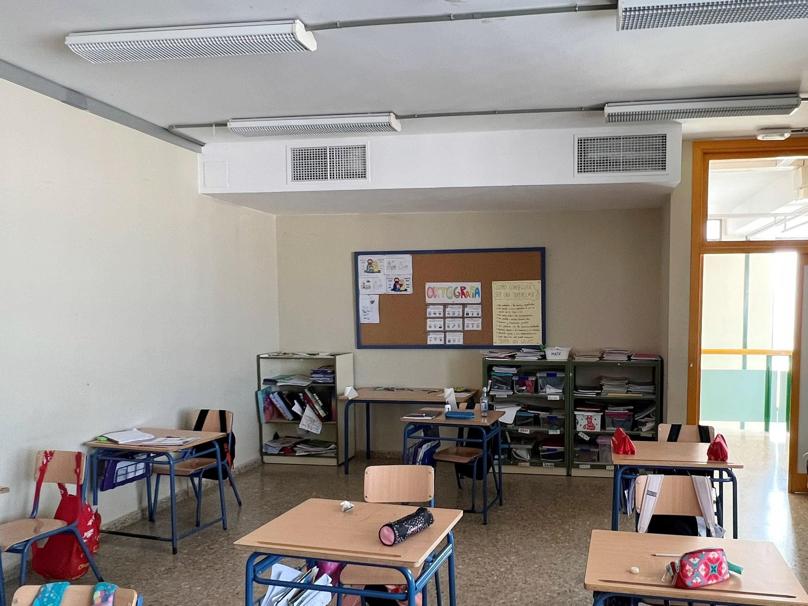 Aula en la que se ha instalado el sistema.