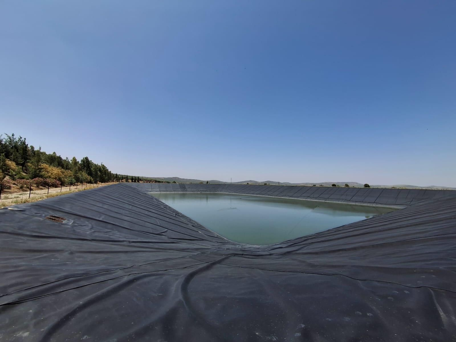 Estado actual de la balsa de agua de la comunidad de regantes de Torredonjimeno. Estado actual de la balsa de agua de la comunidad de regantes de Torredonjimeno.