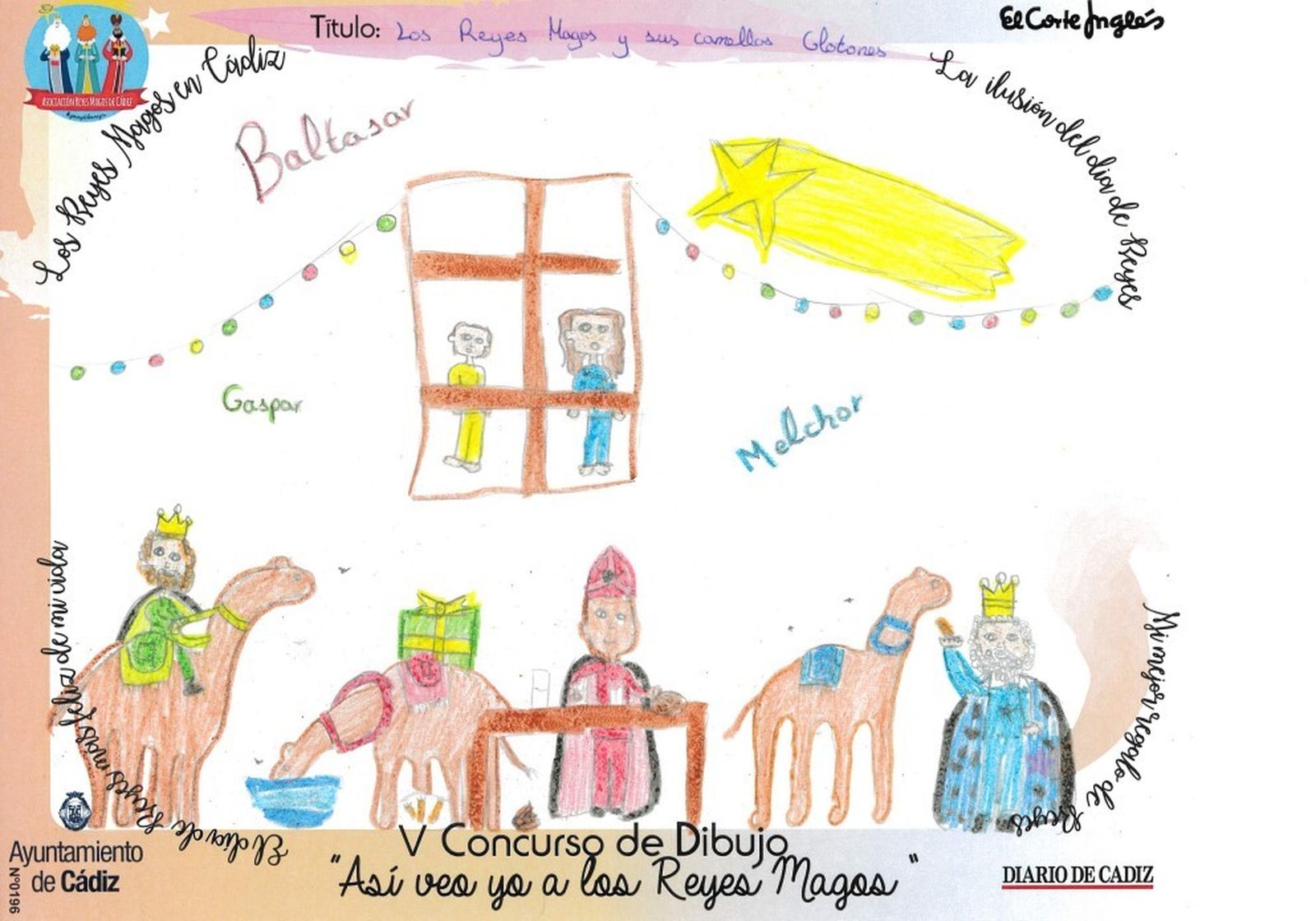Los dibujos del concurso 'Así veo yo a los Reyes Magos'.