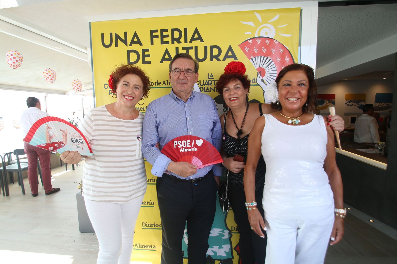 Las imágenes de la feria del mediodía del martes 20, en la Cuarta Planta. Feria de Almería 2019