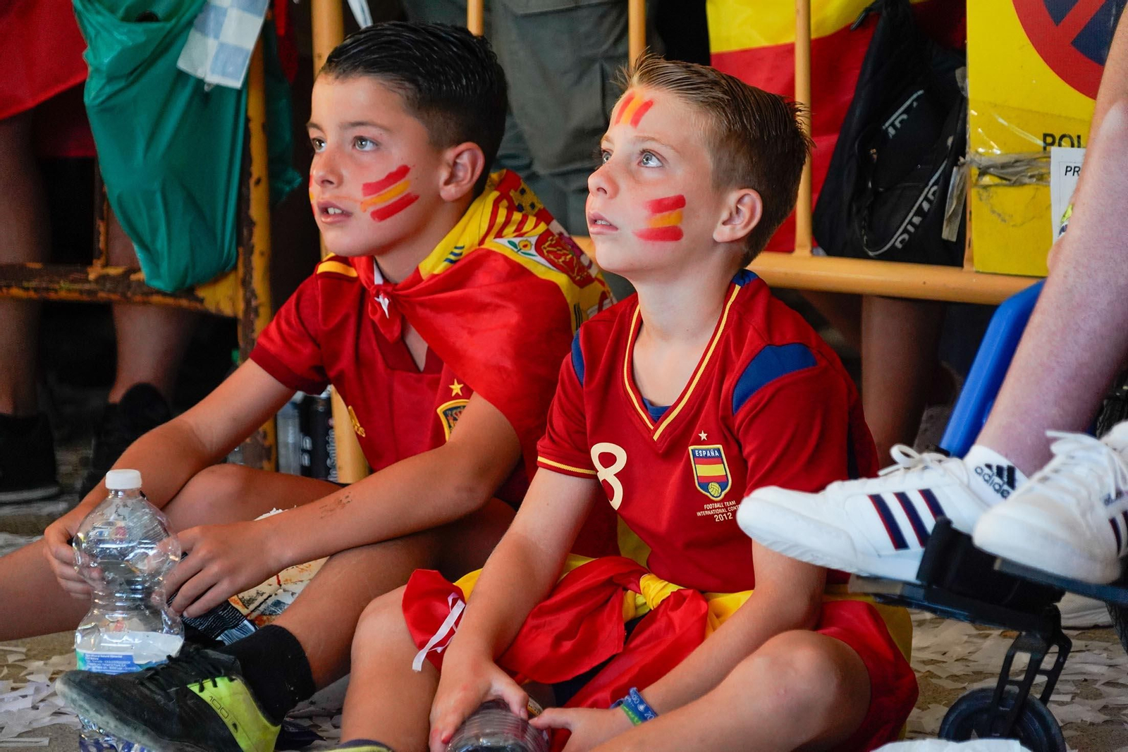 Imágenes del ambiente durante la final de la Eurocopa entre España e Inglaterra Imágenes del ambiente durante la final de la Eurocopa entre España e Inglaterra