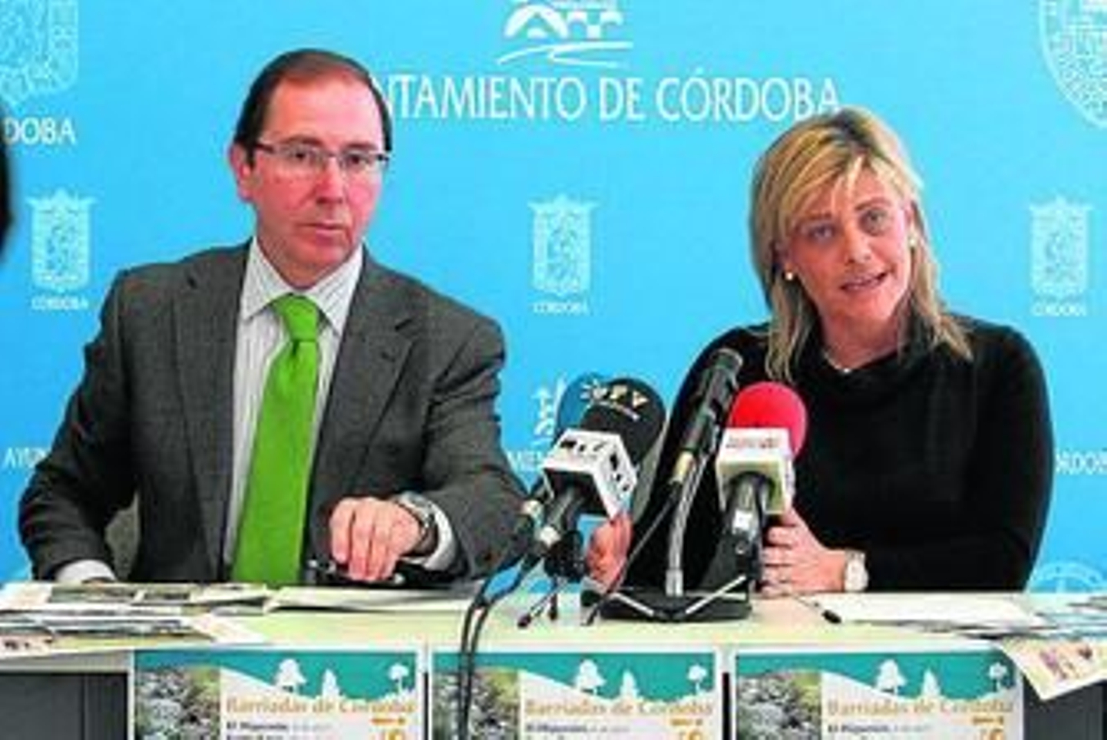 Jaén y Córdoba, ayer, durante la presentación de las rutas.