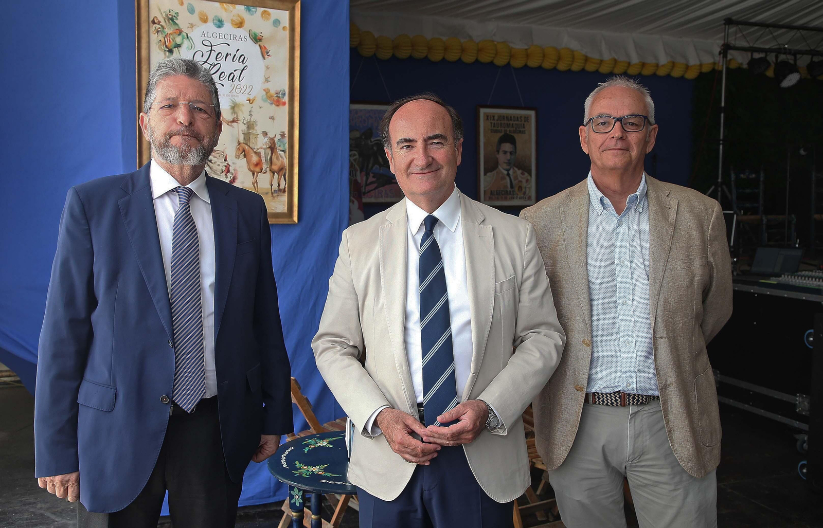 Fotos de la copa de autoridades en la caseta municipal de la Feria Real de Algeciras 2023