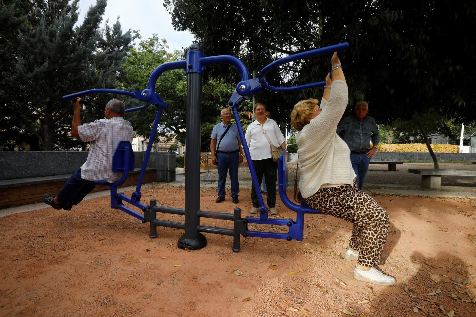 La inauguración del parque biosaludable de Levante, en imágenes