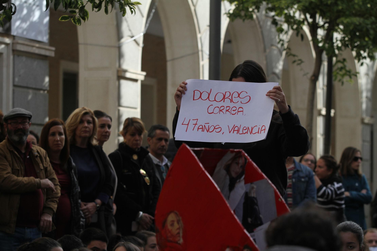 Lectura de manifiesto de violencia contra la mujer