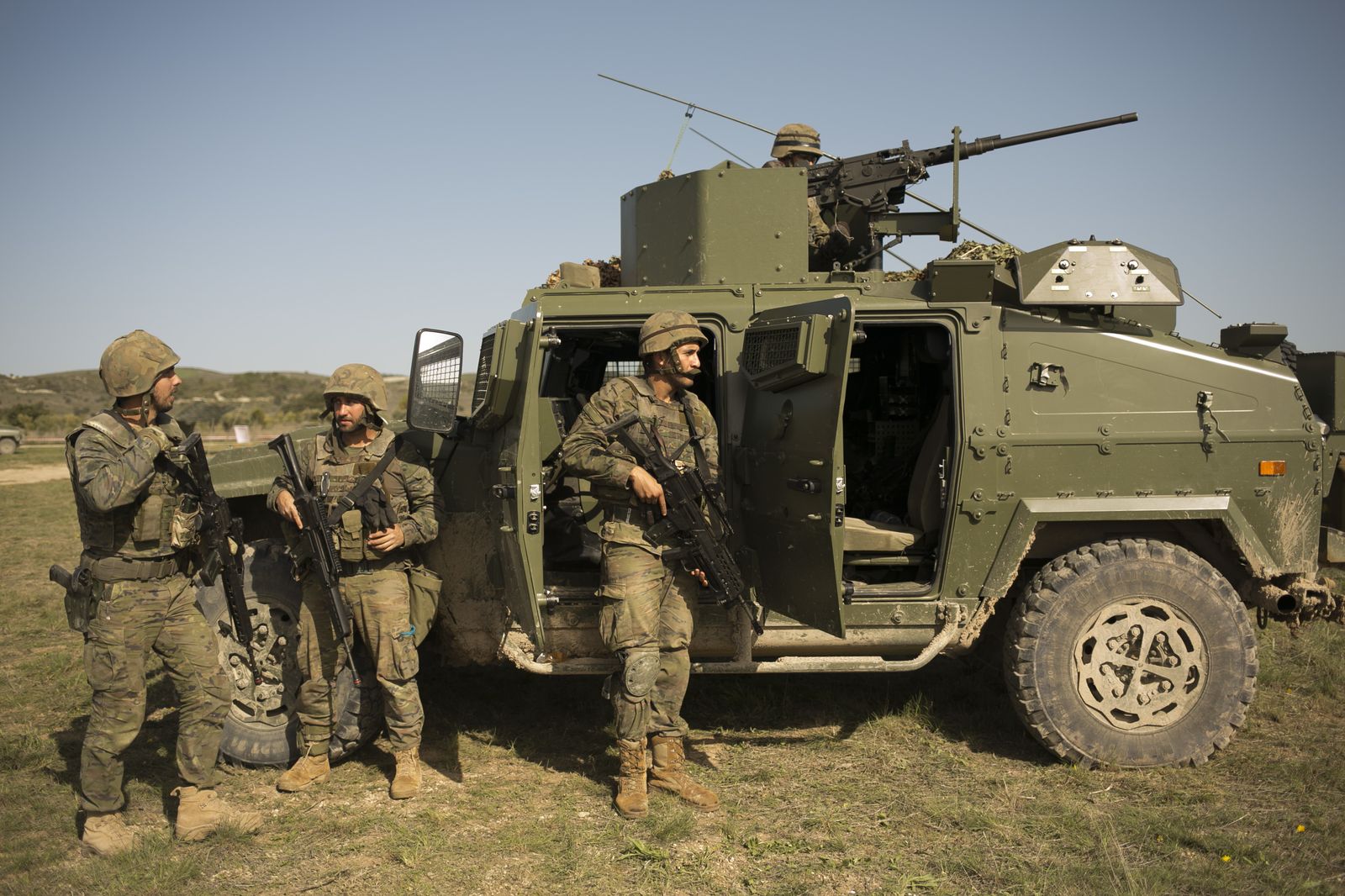 De maniobras con la Legión