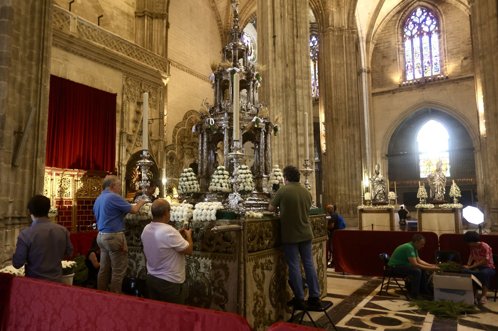 Preparativos del Corpus