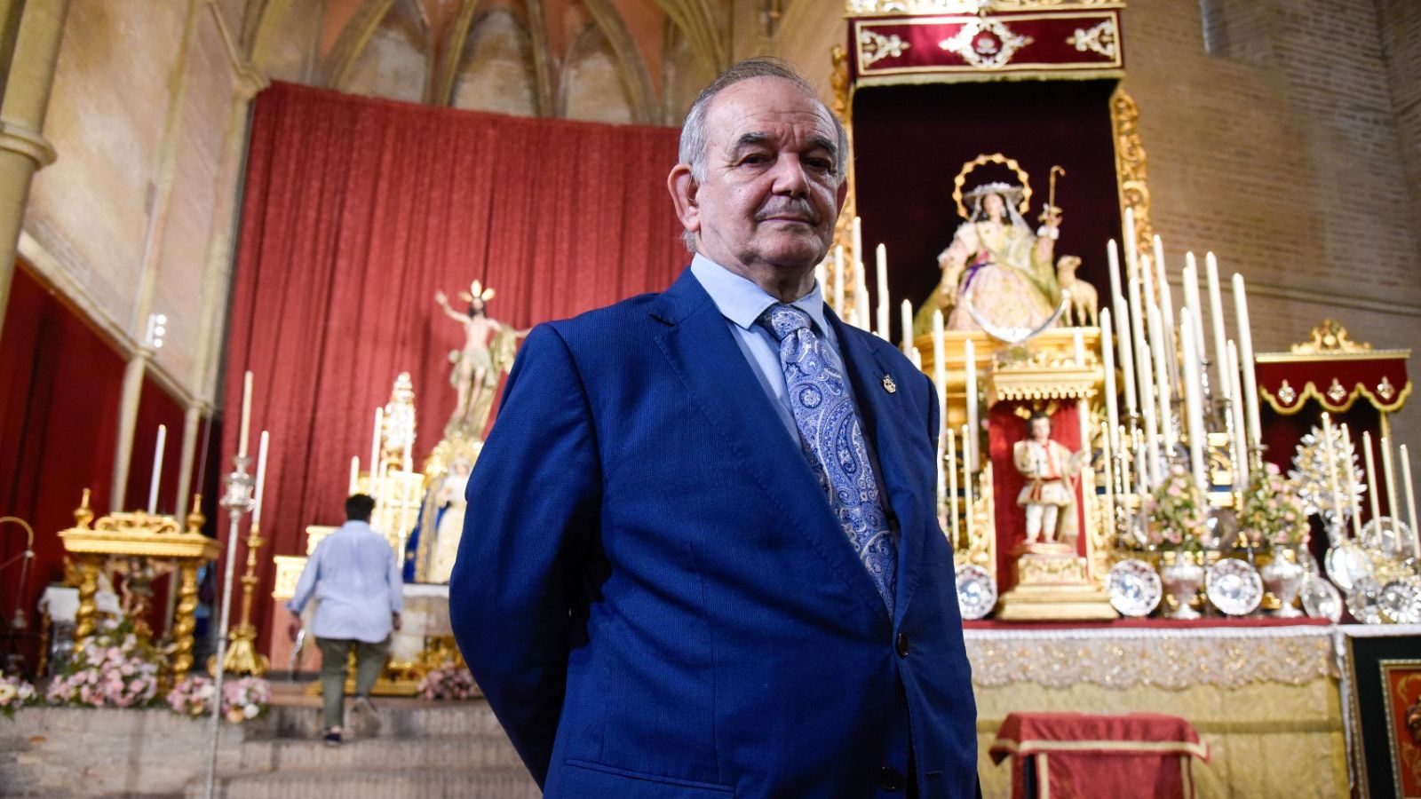 Andrés Martín, hermano mayor, en Santa Marina