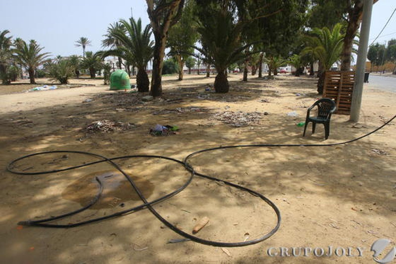 El mal estado de suciedad del recinto se ve desde una panorámica abierta.

Foto: Paco Guerrero