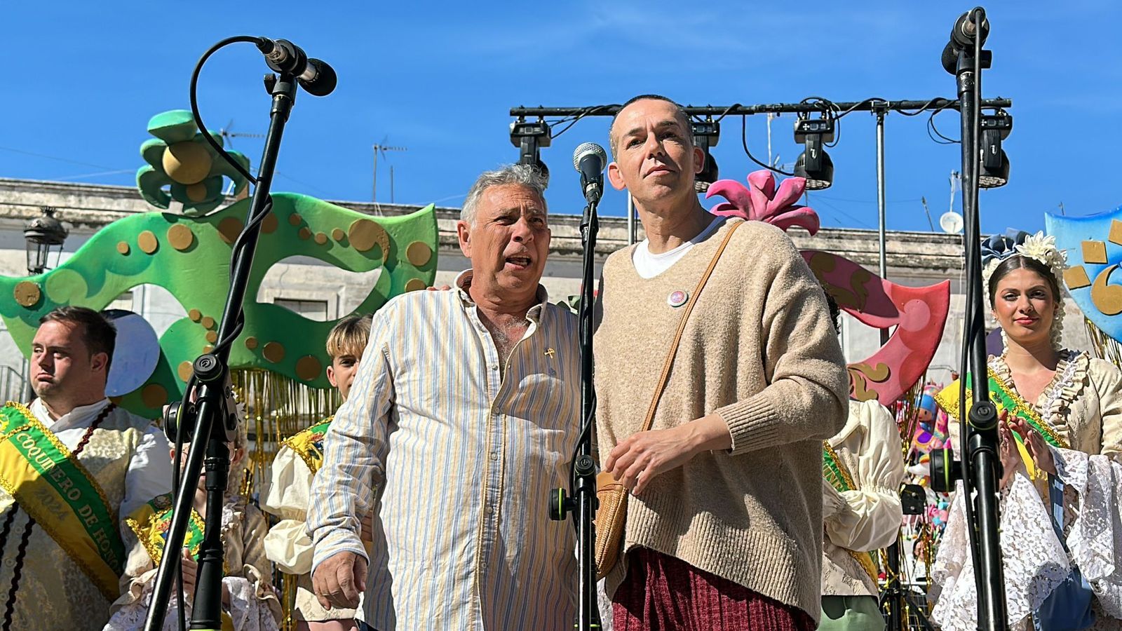 Manuel Gil Verano (izq.) recibió el Gañote de Oro.