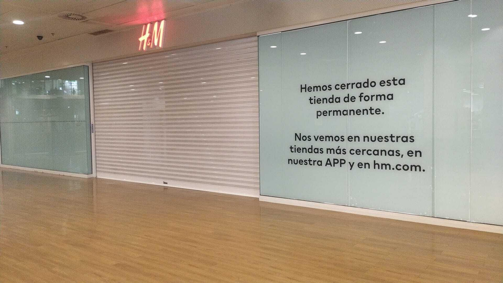 Cierre de las tiendas de H&M