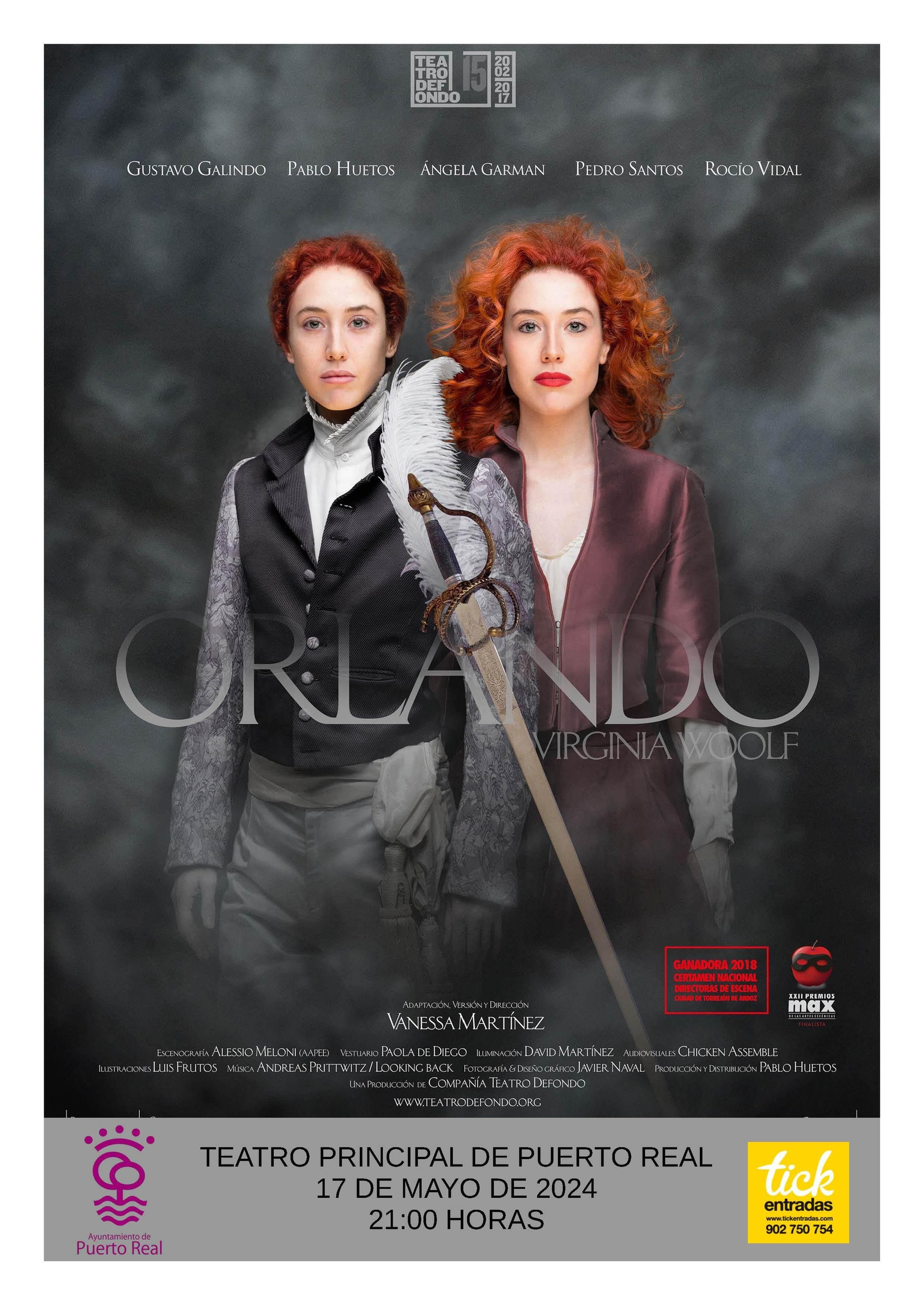 Teatro Defondo presenta ‘Orlando, de Virginia Wolf’