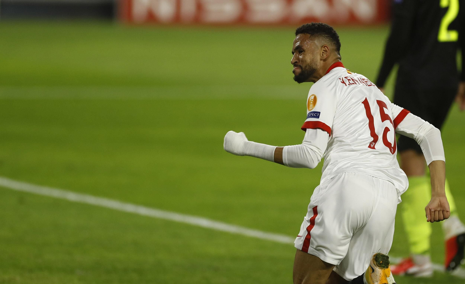 En-Nesyri celebra uno de los dos tantos de la remontada que protagonizó ante el Krasnodar.