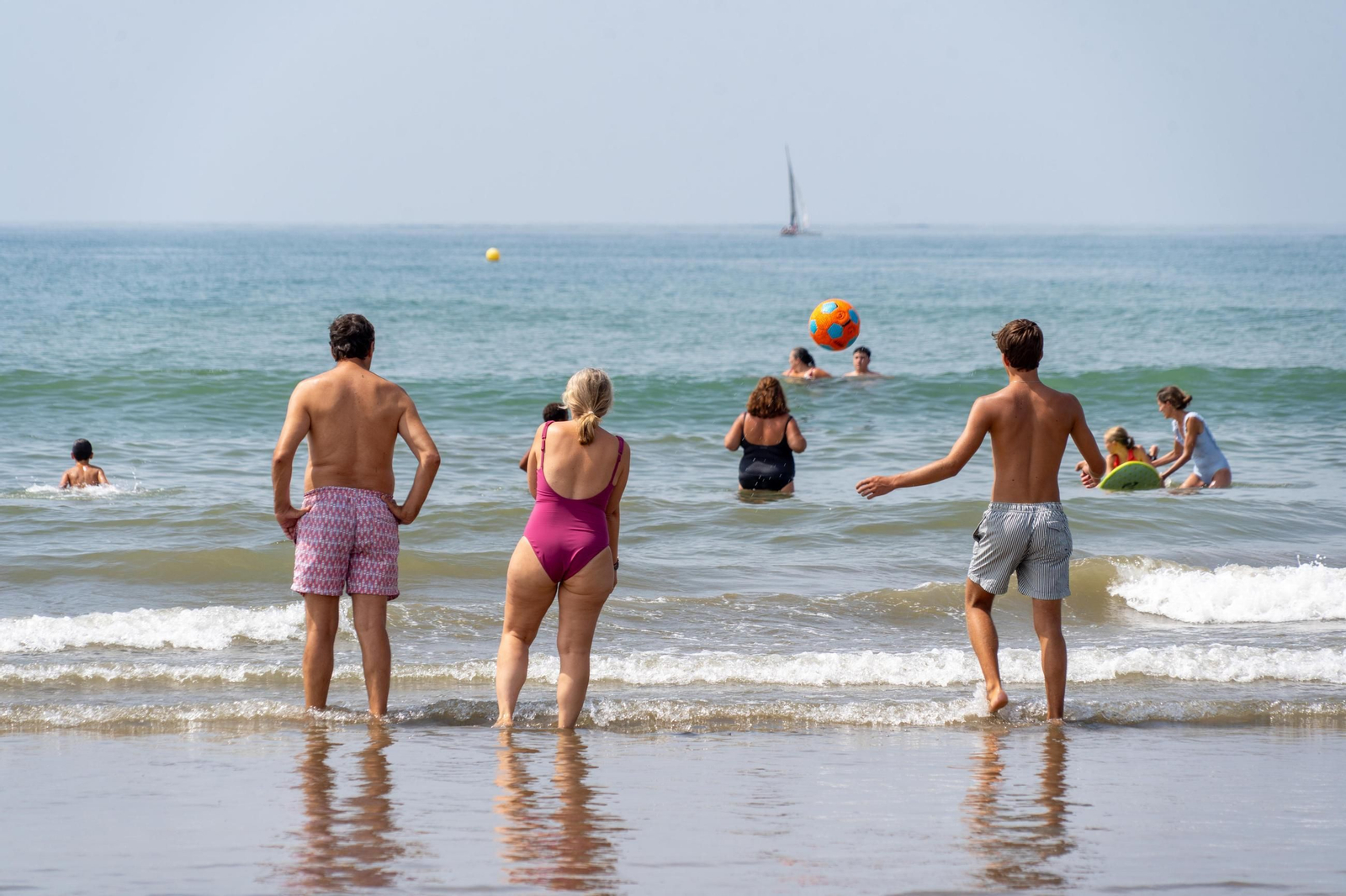 El ambiente de las playas de Huelva el domingo 24 de agosto