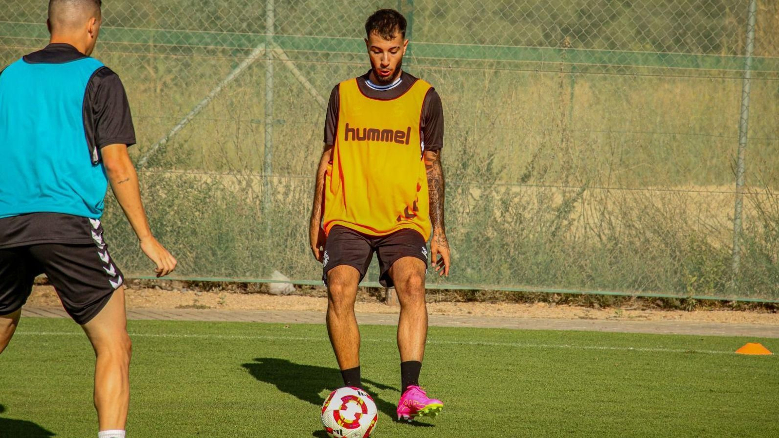 David Pecellin, este viernes en su primer entrenamiento con la Balona David Pecellin, este viernes en su primer entrenamiento con la Balona