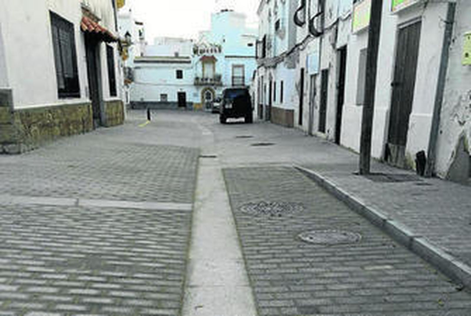 Aspecto que presenta en la actualidad la calle Ancha tras su mejora.