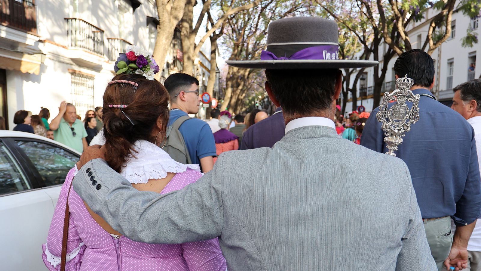 Llegada de la Hermandad del Rocío a Jerez