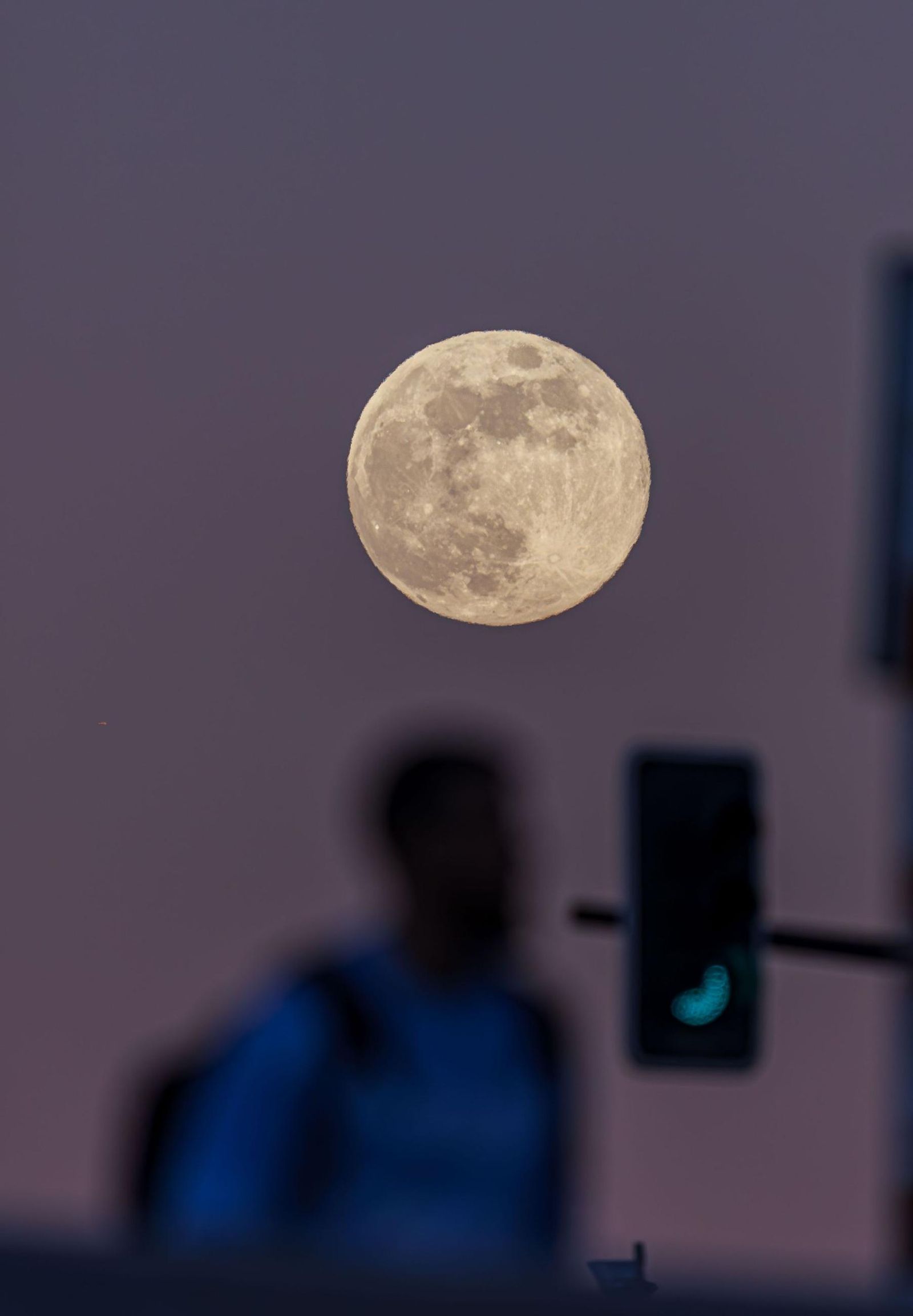 Las imágenes de la primera luna llena de invierno