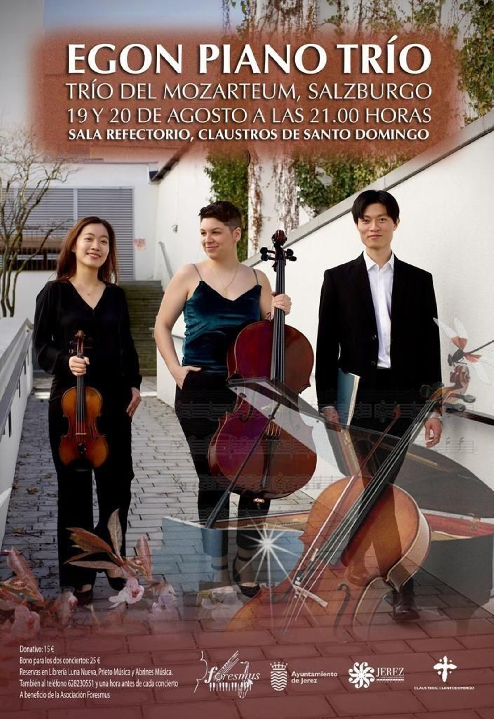El prestigioso 'Egon Piano Trio' ofrecerá dos conciertos en Jerez El prestigioso 'Egon Piano Trio' ofrecerá dos conciertos en Jerez