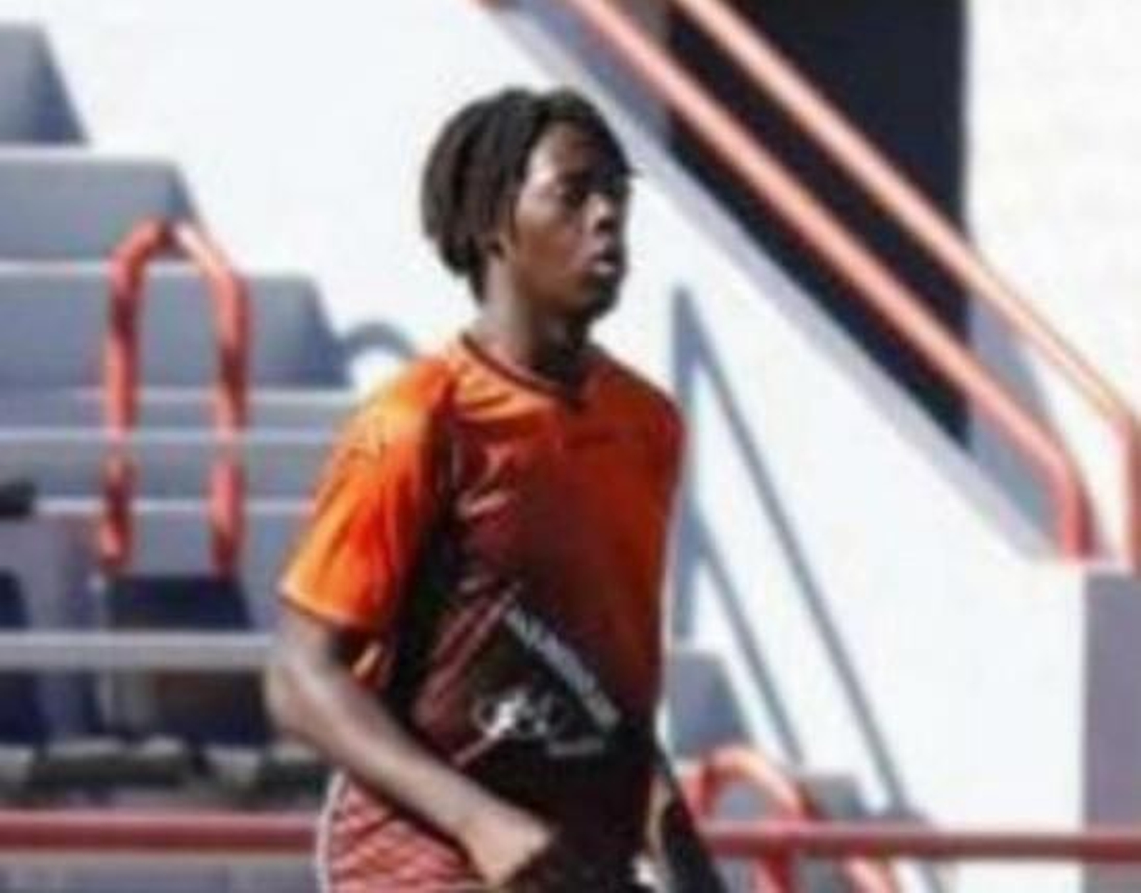 El joven, antes de un partido