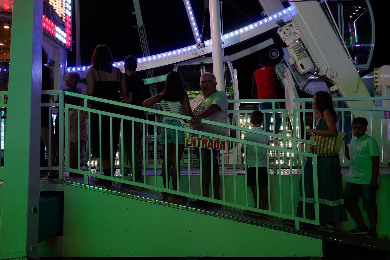 Imágenes del ambiente de Colombinas el día 4 de agosto