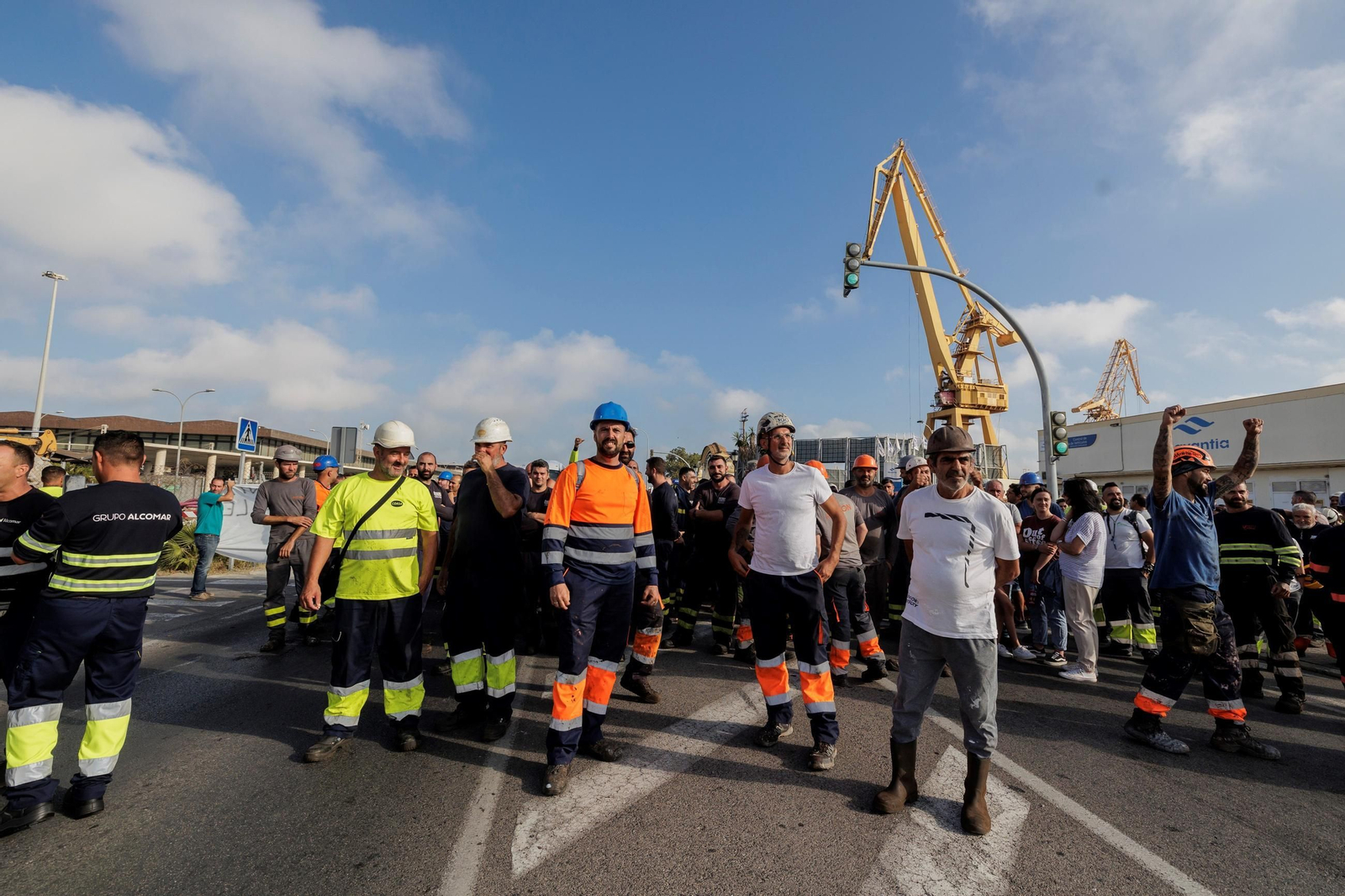 Concentración de trabajadores del metal, en una imagen de archivo. Concentración de trabajadores del metal, en una imagen de archivo.