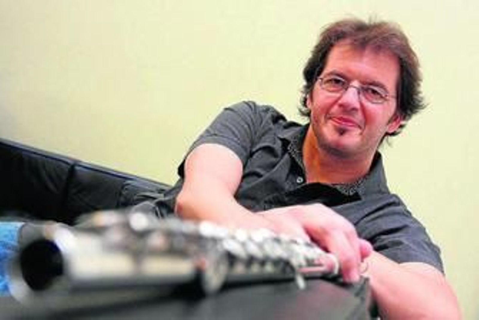 Francesco Manna, un flautista italiano afincado en Sevilla.