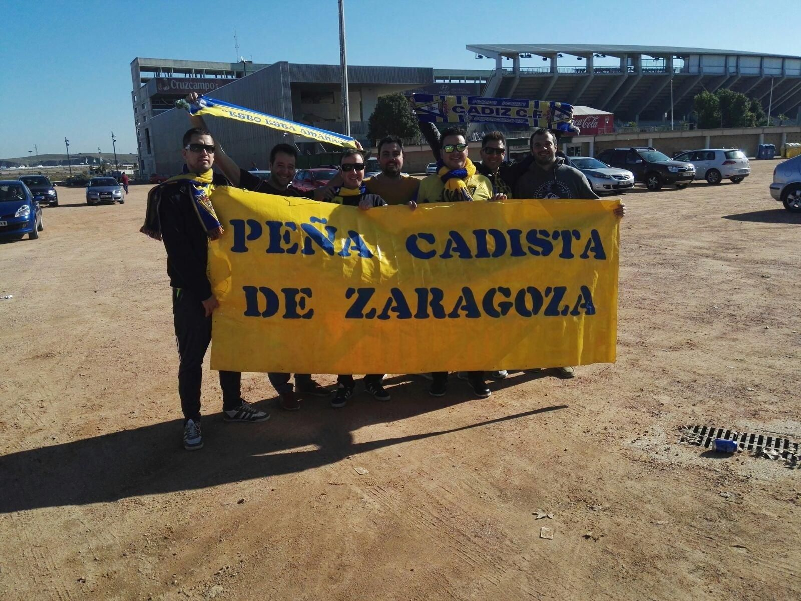 Integrantes de la peña cadista de Zaragoza.