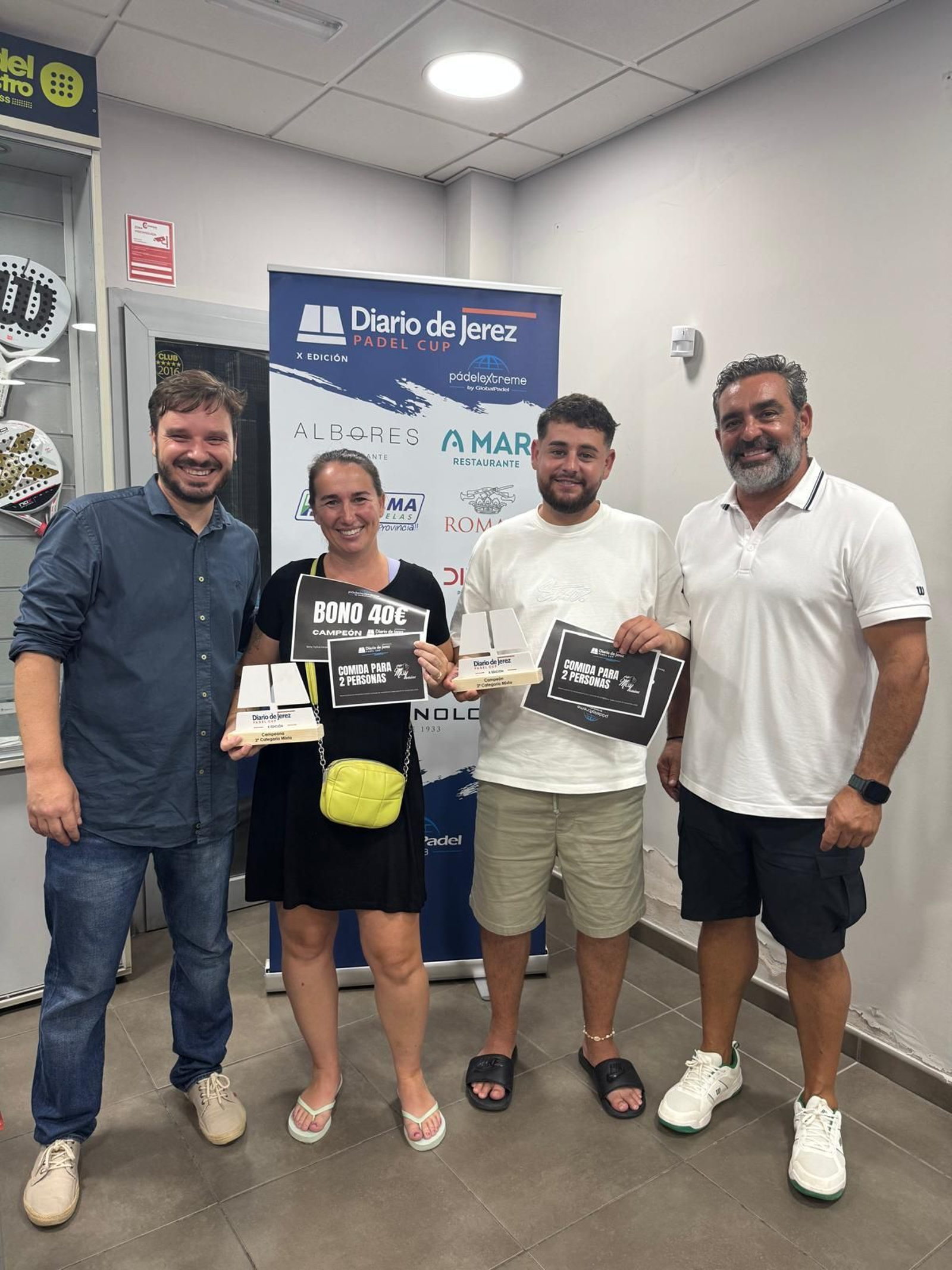 Imágenes de la entrega de trofeos de la X Diario de Jerez Pádel Cup