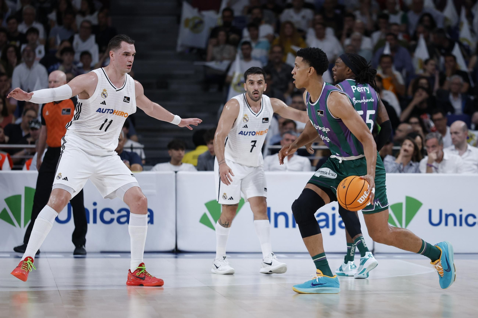 El Real Madrid-Unicaja, en fotos