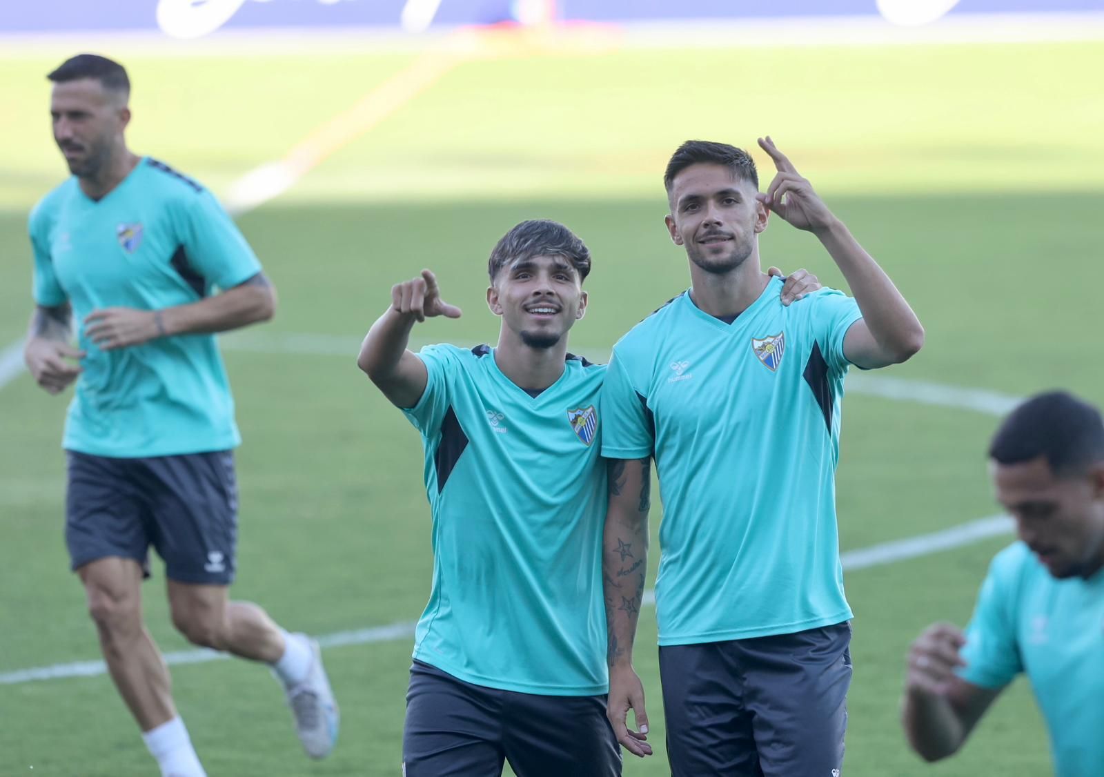 El Málaga CF prepara con buen ambiente el duelo ante el San Fernando