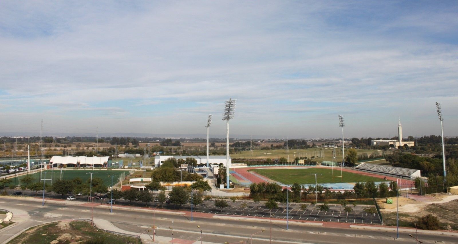 El campo de rugby de la Cartuja.