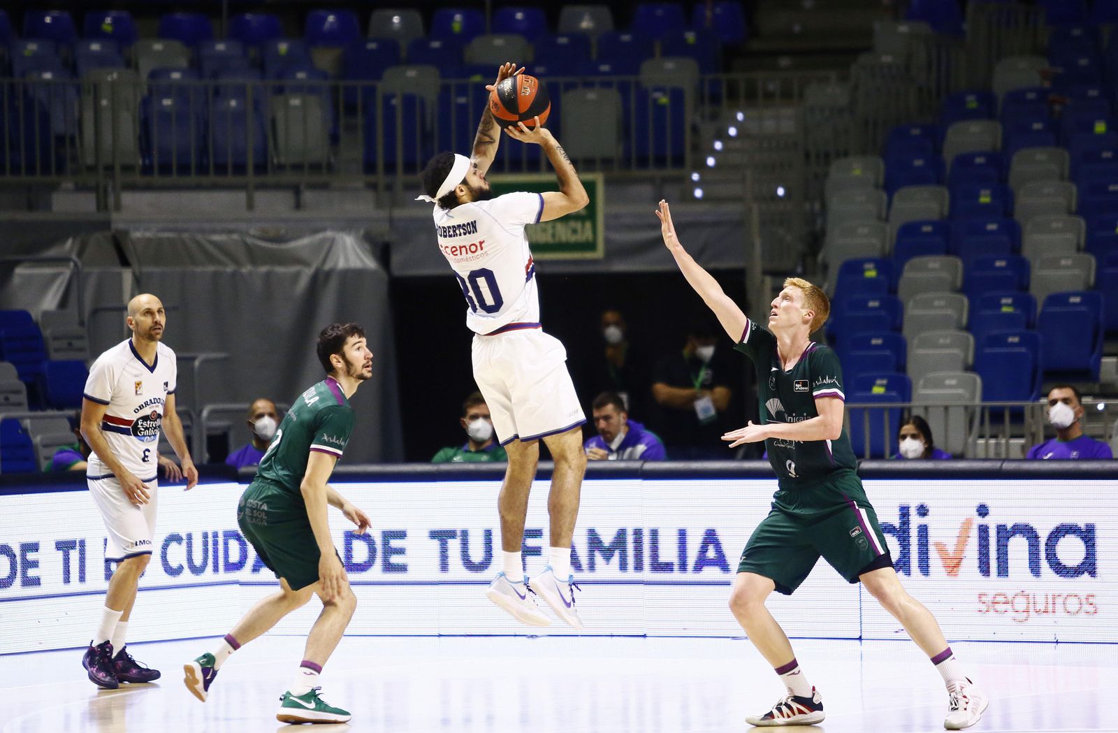 El Unicaja-Obradoiro, en fotos