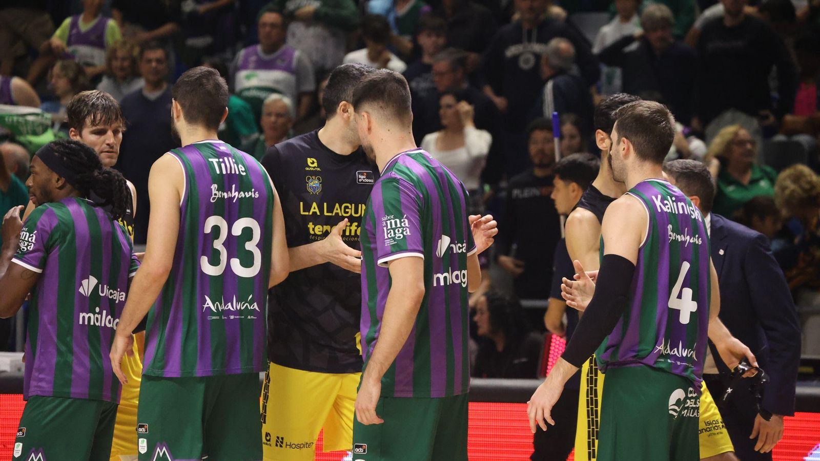 El Unicaja-La Laguna Tenerife, en fotos