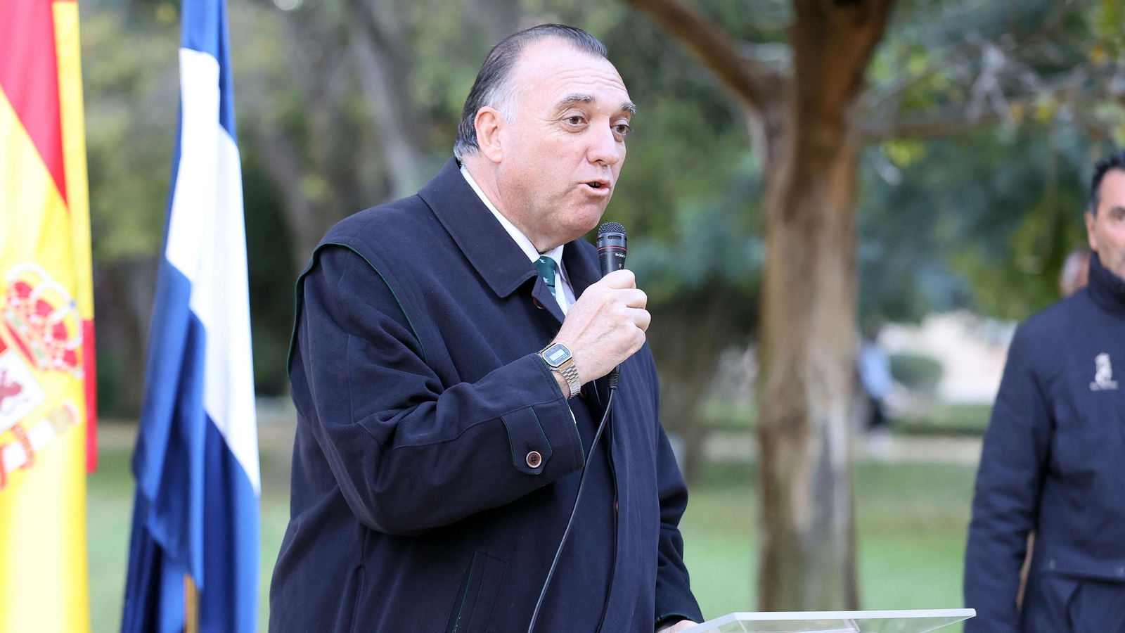 Inauguración del monumento dedicado a Álvaro Domecq en la Real Escuela