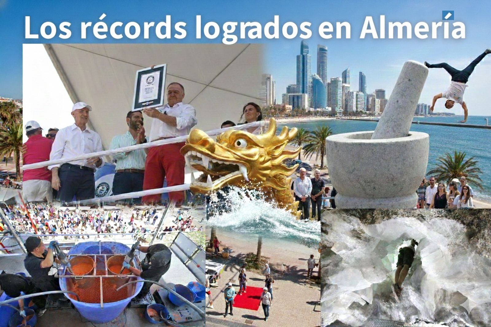 Almería es una provincia de récords, desde la ensalada más grande al gazpacho más enorme.