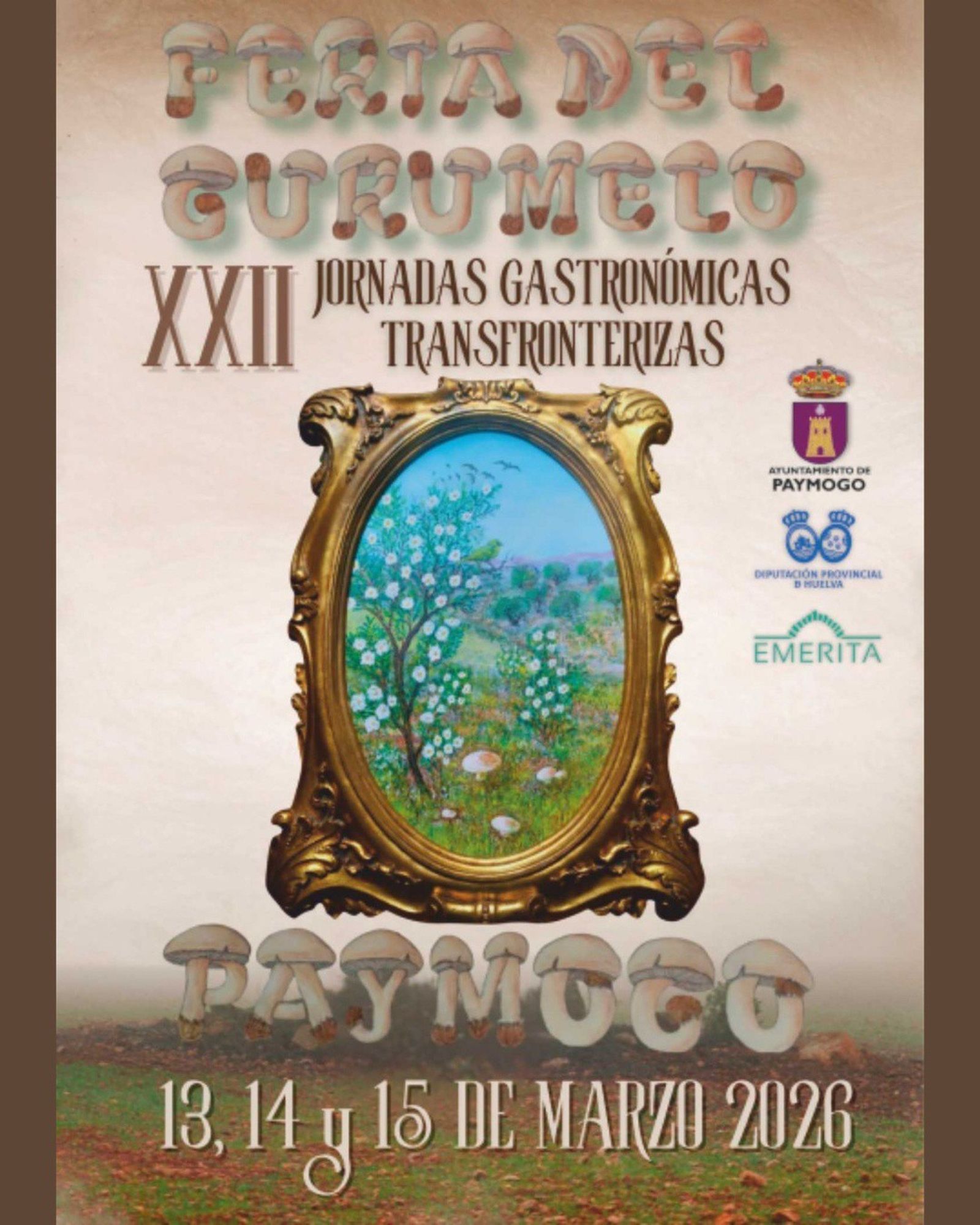 Cartel de la Feria Gastronómica Transfronteriza de Paymogo
