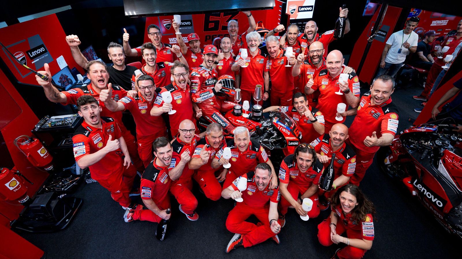 Pecco Bagnaia venció en Mugello y también aspira al campeonato.