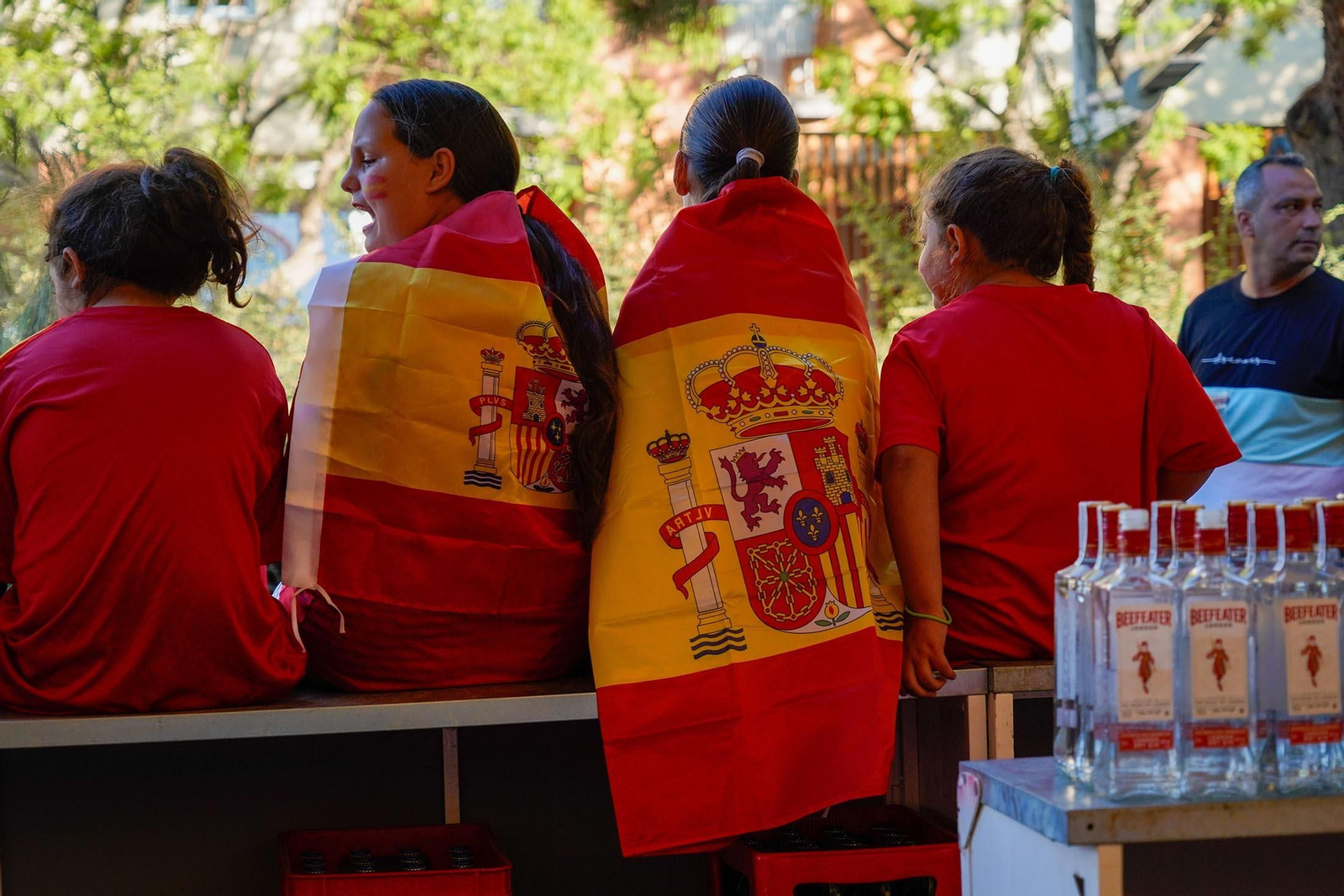 Imágenes del ambiente durante la final de la Eurocopa entre España e Inglaterra Imágenes del ambiente durante la final de la Eurocopa entre España e Inglaterra